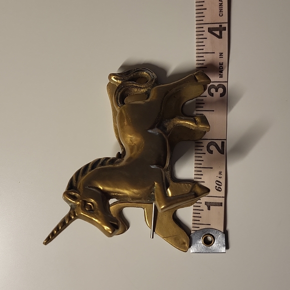 Vintage Brass Unicorn Clip - Picture 11 of 11